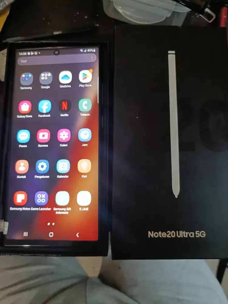 Murah hp Samsung Note 20 ultra 5G ram 12/256 lkp hanya gantian layar