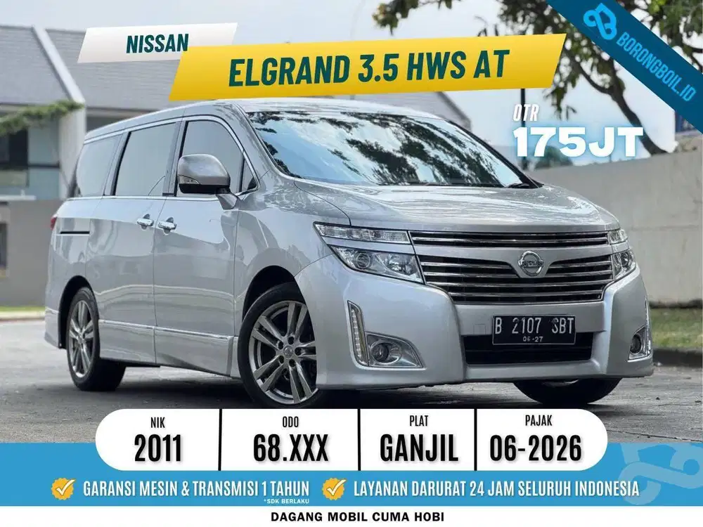 LOW KM!!NISSAN ELGRAND 3.5 HWS AT 2011 SANGAT TERAWAT
