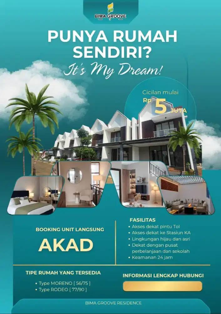 Rumah Ready siap pakai