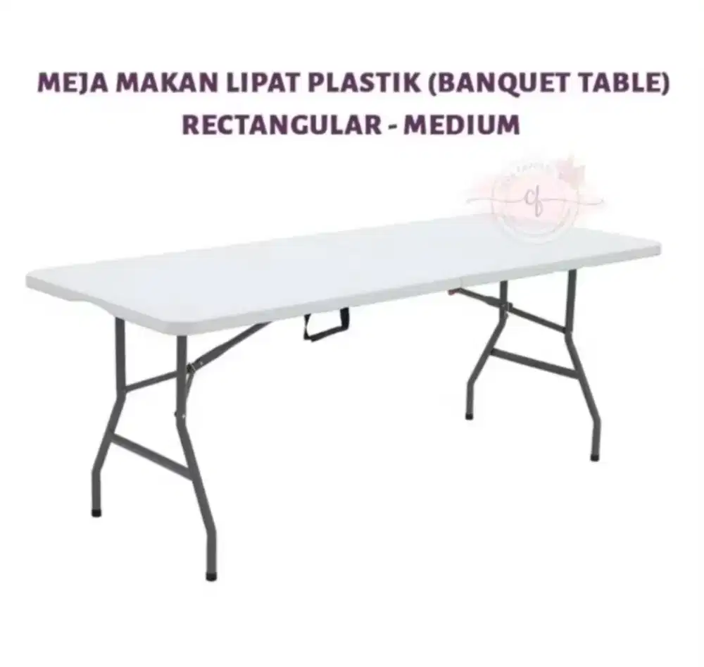 Meja plastik pnjang 2mtr x 80cm