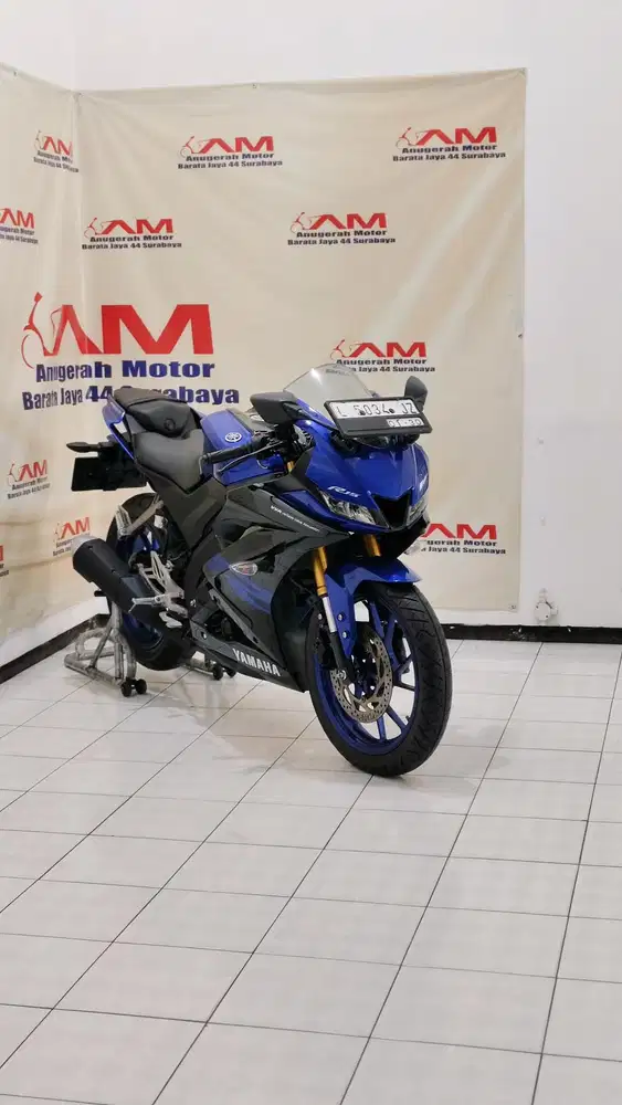 Km 9 ribu Yamaha R15 V3 Tahun 2019 warna Biru