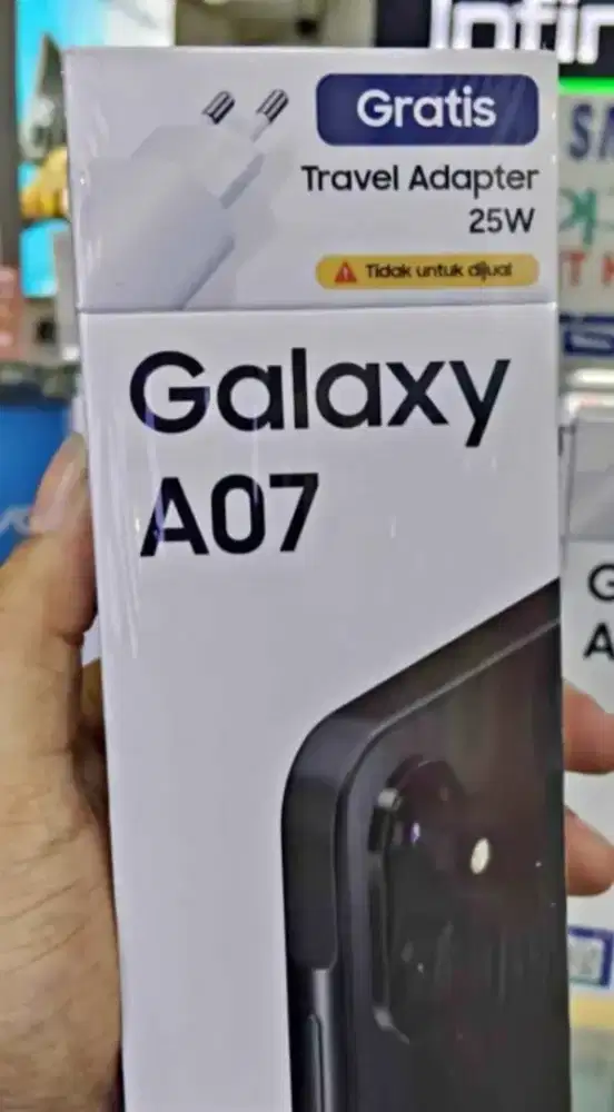 Samsung A07 Hitam, Ram 4/64 Baru segel
