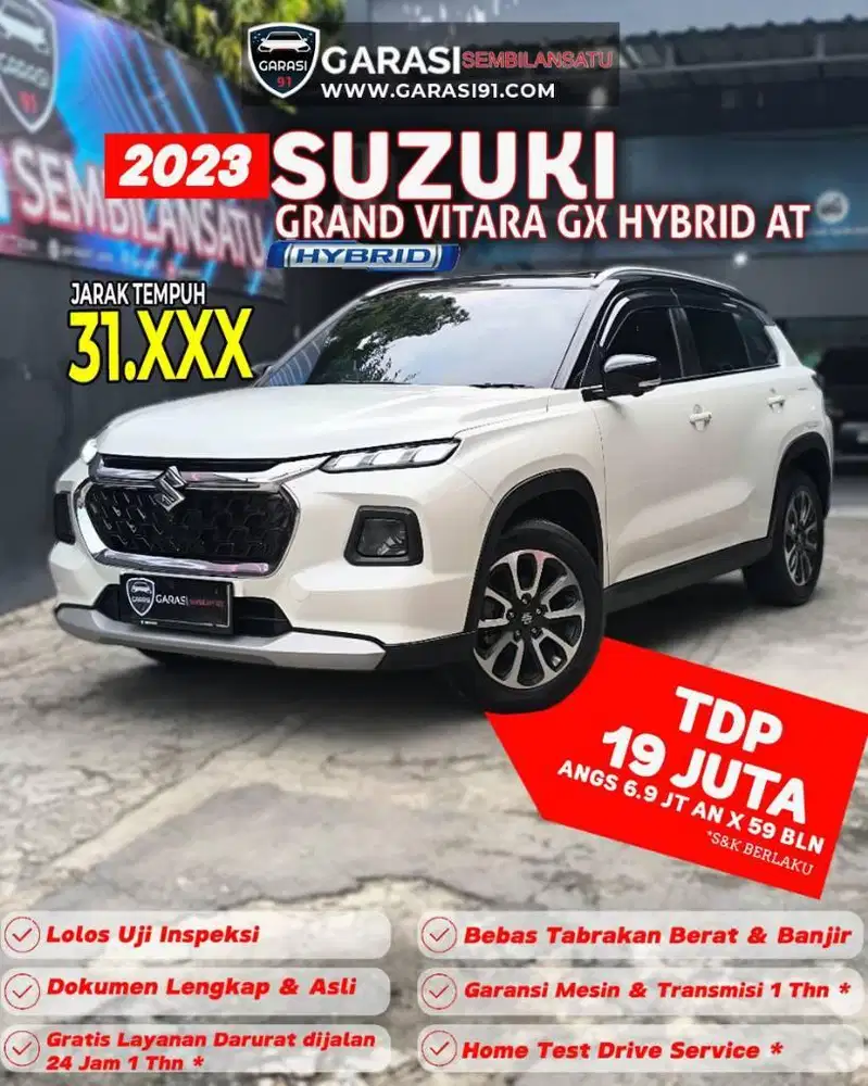 ‼️TDP 19 juta ‼️Suzuki  Grand Vitara Hybrid GX AT 2023 Free BBN