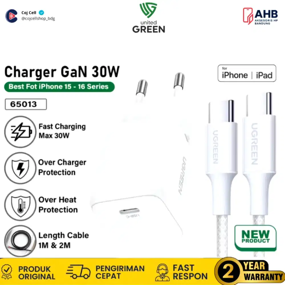 Ugreen Charger Gan 30W X513 Hitam