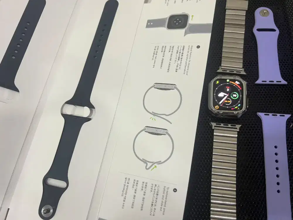 APPLE WATCH SERIES 8 41mm Midnight Black Fullset Mulus Kayak Baru