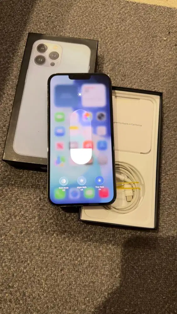 Iphone 13 Promax 256GB Sierra Blue Terdaftar Mulus Lengkap