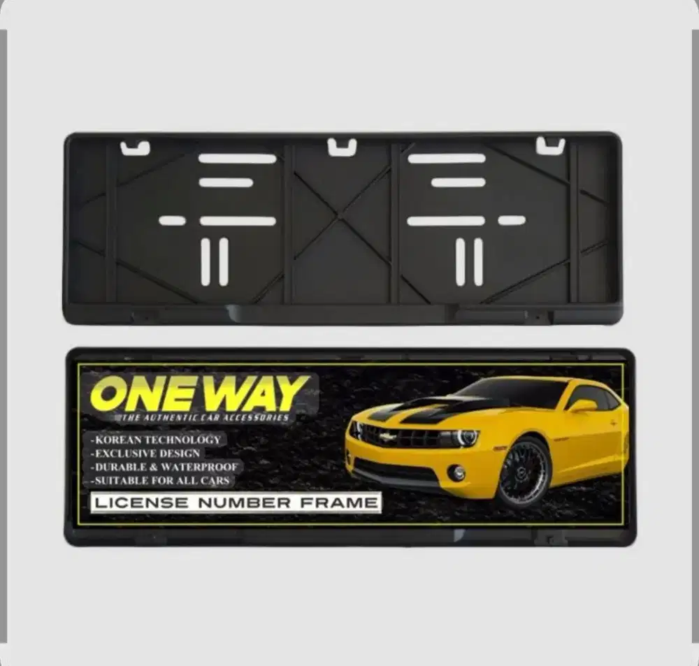 COVER PLAT MOBIL MERK ONEWAY