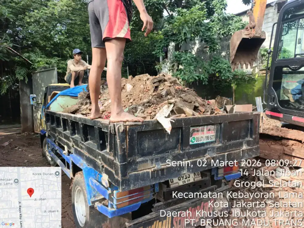 Jasa pengurugan dan buang puing