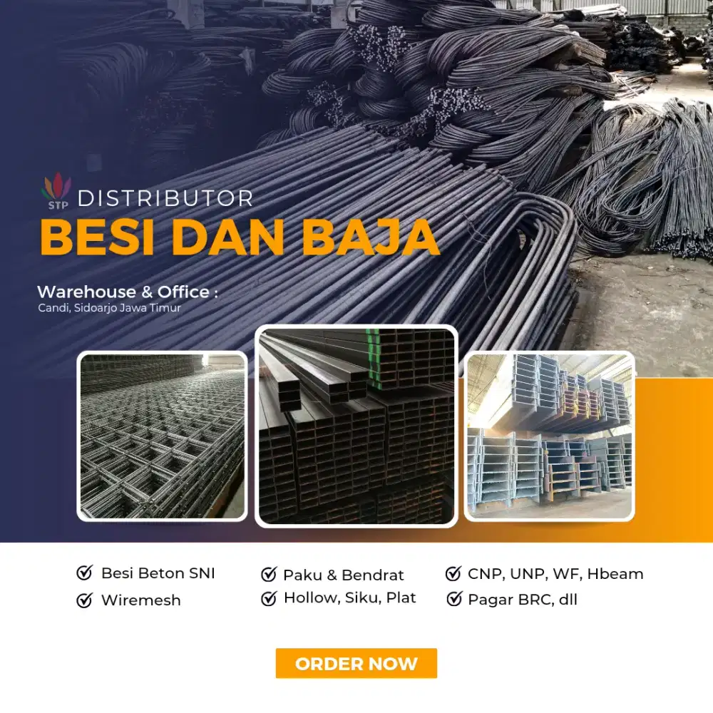 Besi Wiremesh dan Besi Beton Siap Kirim.