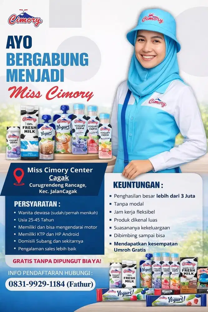 Lowongan Kerja Miss Cimory Cagak Subang