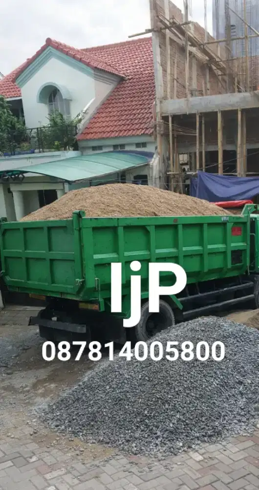 Pasir bangunan isi 7,5 kubik full