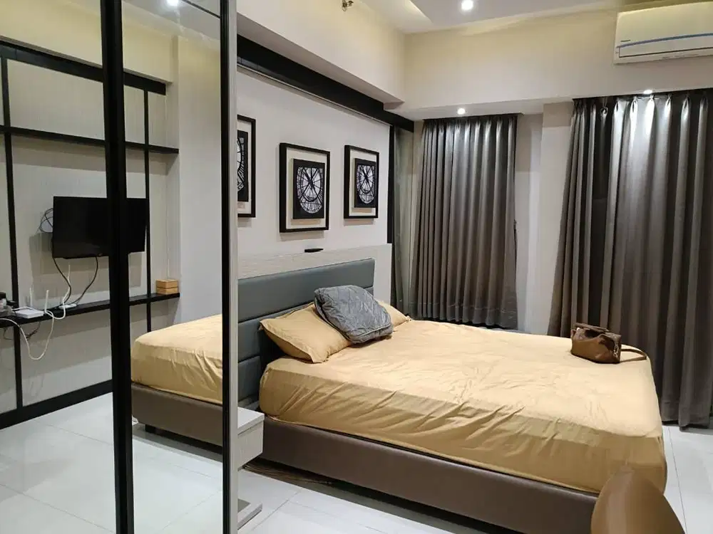 DISEWAKAN APARTEMEN BENSON STUDIO FULL INTERIOR LENGKAP LOW FLOOR