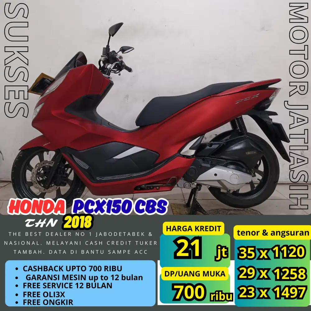 PROMO(SUKSESMOTOR )ANGSURAN TERMURAH PASTI ACC HONDA PCX 150 CBS 2018