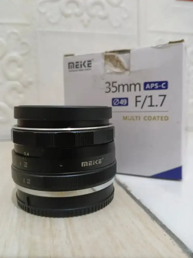 Lensa Meike 35mm F1.7 for Fujifilm & baterai NPW-126 XM-1, XA3