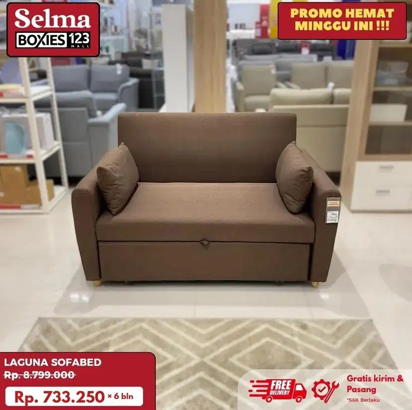Sofa tidur selma bisa cicilan