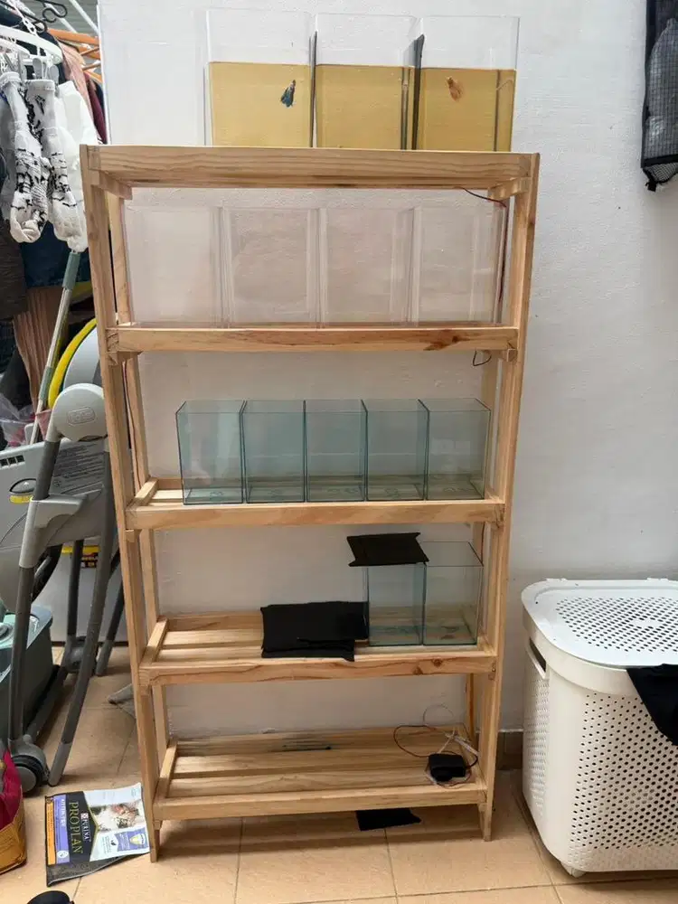 Rak cupang  5 tingkat with LED / soliter 4 L