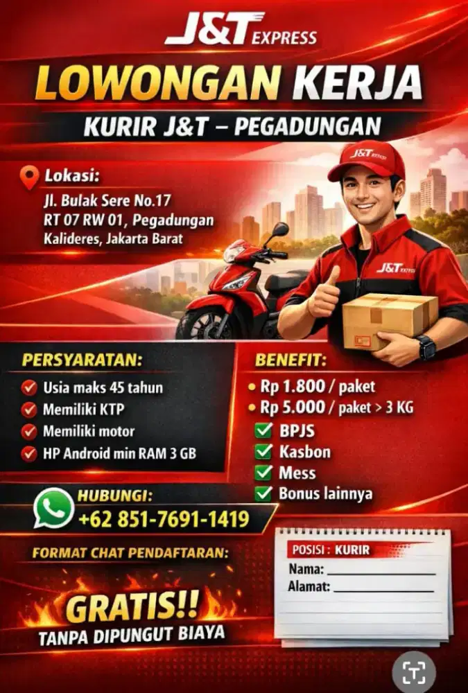 LOKER SPRINTER , BAGIAN GUDANG.