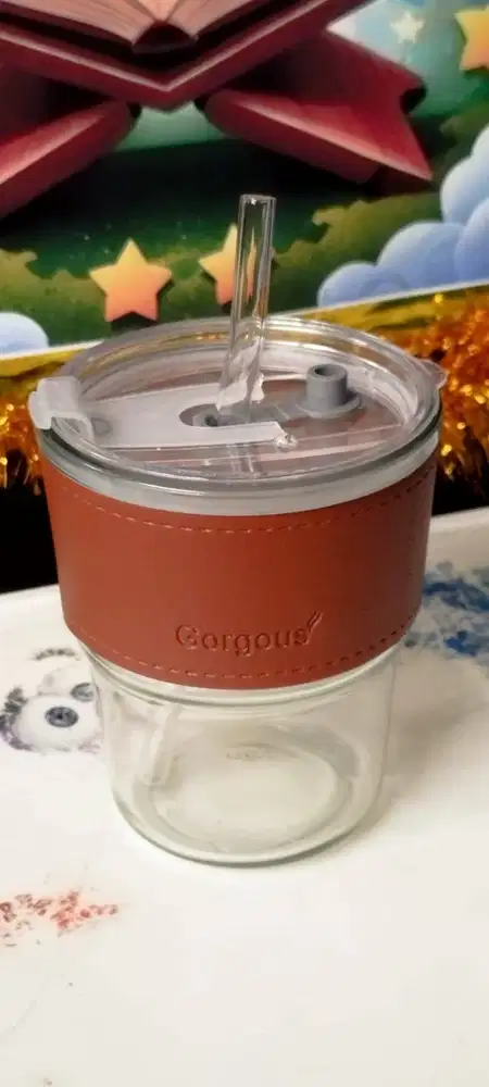 TUMBLER CARGOUS kaca plus sedot Aesthetic