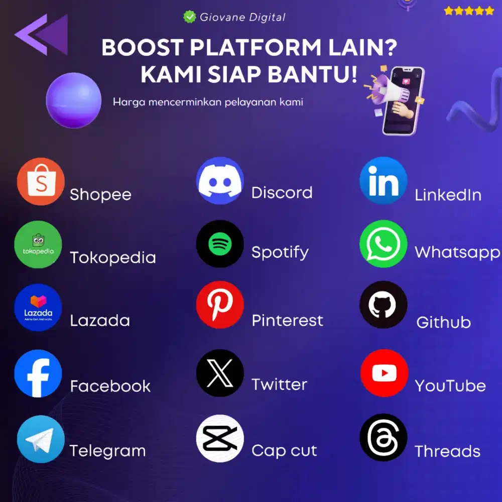 Paket boost tiktok & instagram lengkap