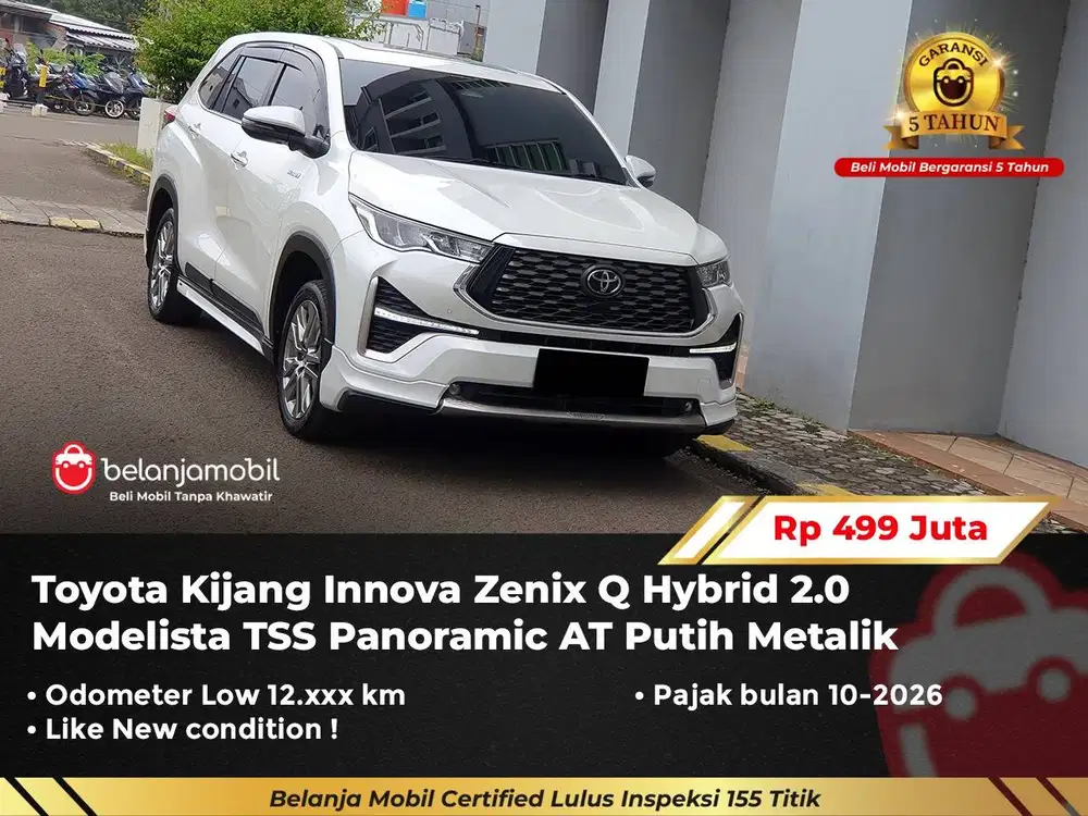 [GARANSI 5TH] Toyota Innova Zenix Q Hybrid 2.0 Modelista TSS 2024/2025