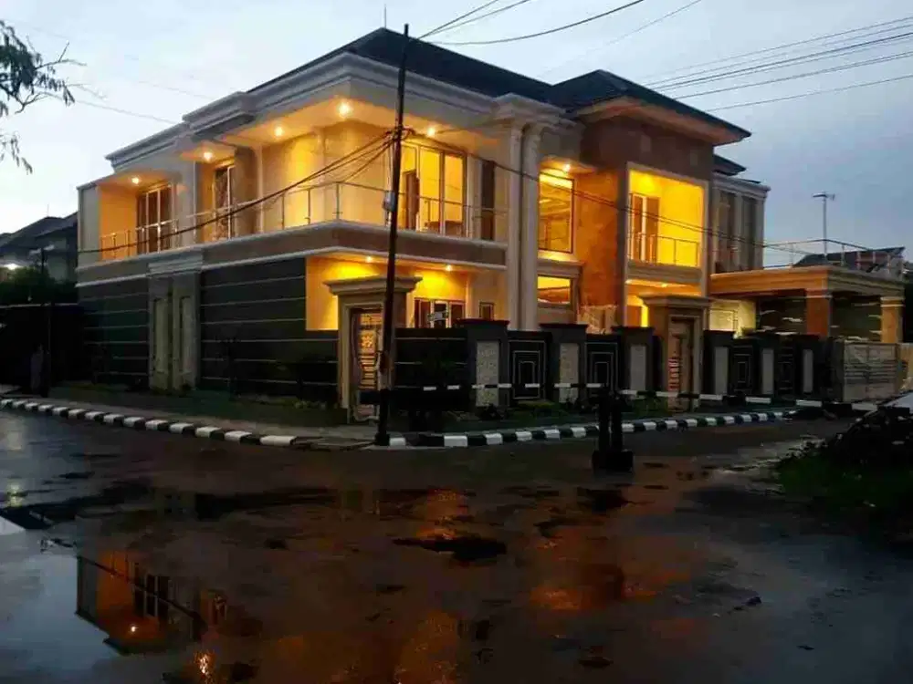 termurah! rumah lux pool furnish komplek elit grand sharon bandung