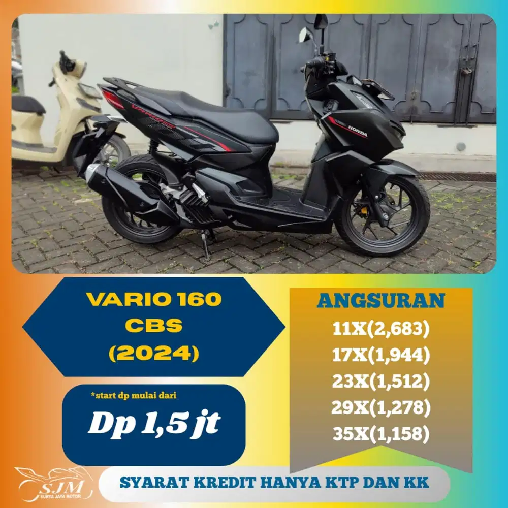 HONDA VARIO 160 CBS 2025 PAJAK HIDUP
