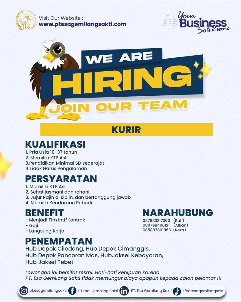 Lowongan Kurir Delivery Sicepat Ekspres