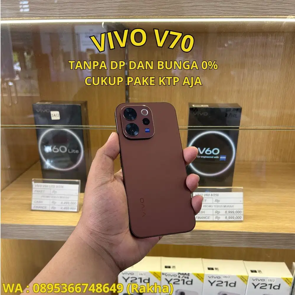 VIVO V70 BISA KREDIT TANPA BUNGA DAN DP CUKUP KTP AJA BISA CASH JUGA