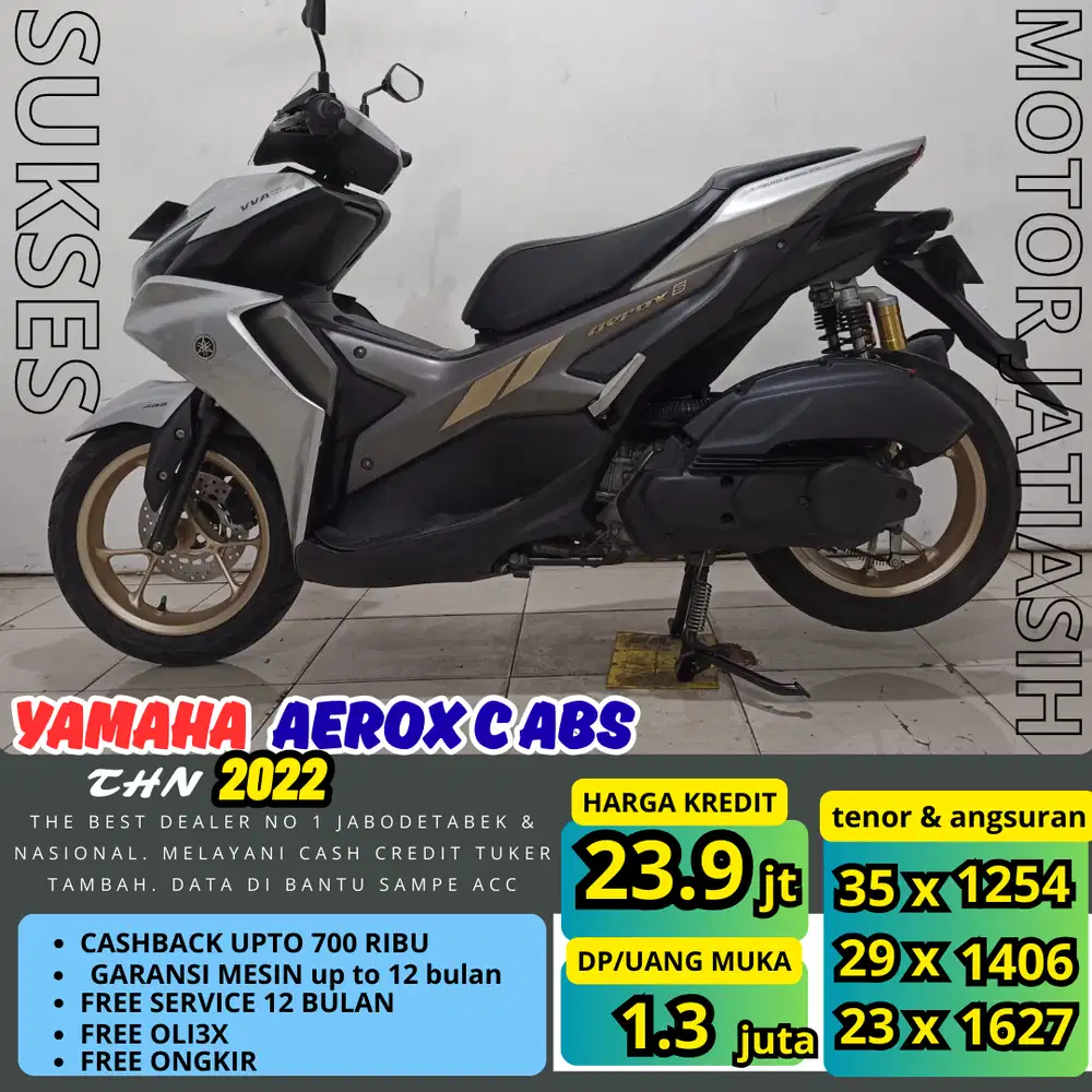 PROMO(SUKSESMOTOR )ANGSURAN TERMURAH PASTI ACC YAMAHA AEROX C ABS 2022