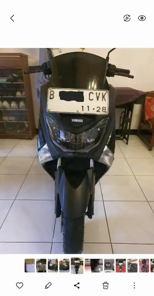 Yamaha NMAX 2018 hitam doff