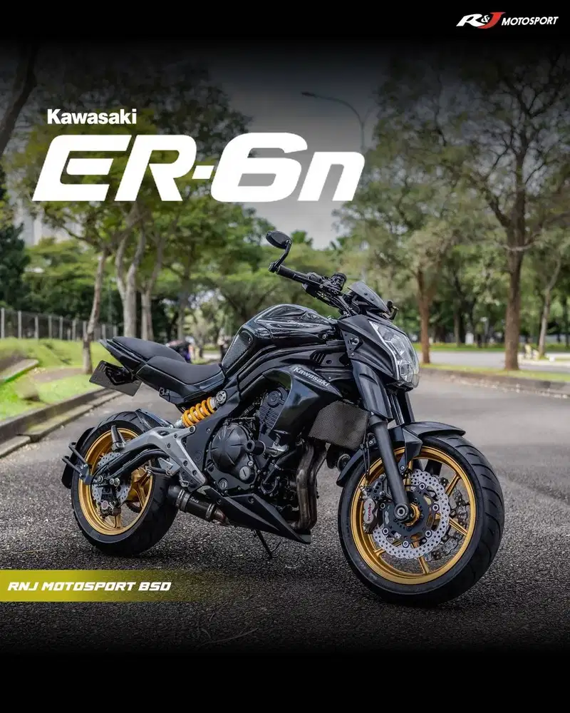 (Full Paper) Kawasaki ER6N Nik 2012 Warna Hitam Knalpot Leo Vince