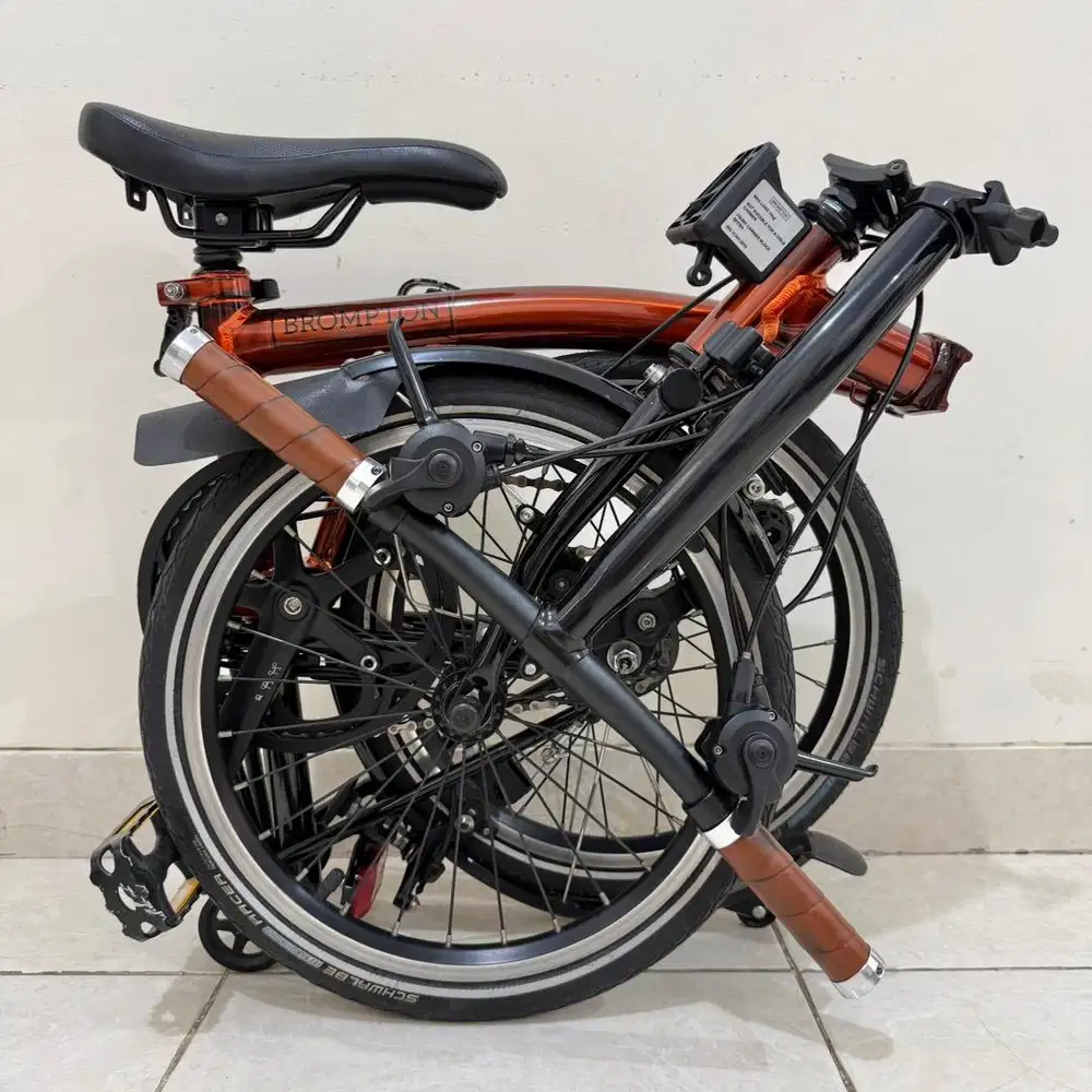 BROMPTON S6Lx FLAME LACQUER BLACK EDITION 2020 - TITANIUM SUPERLIGHT