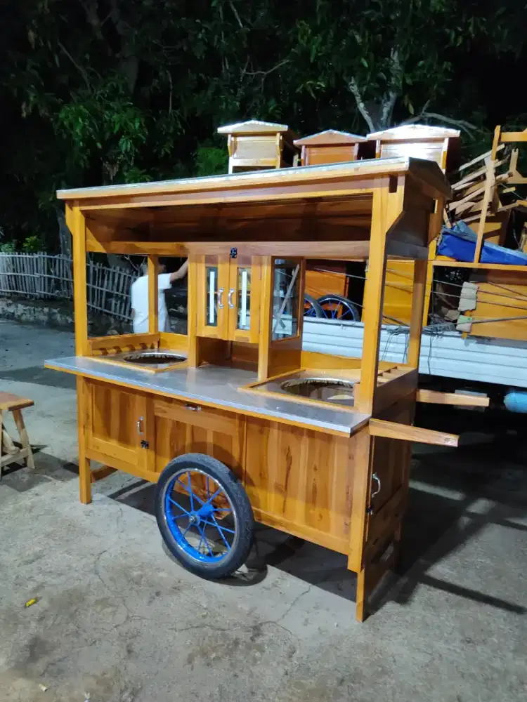 Jual Gerobak Angkringan, Bakso, Mie Ayam, Bubur, Sate, Soto, Pecel dll