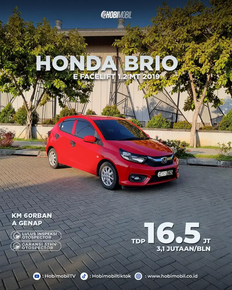 Honda Brio e Satya manual 2019 facelift garansi mesin transmisi 5th