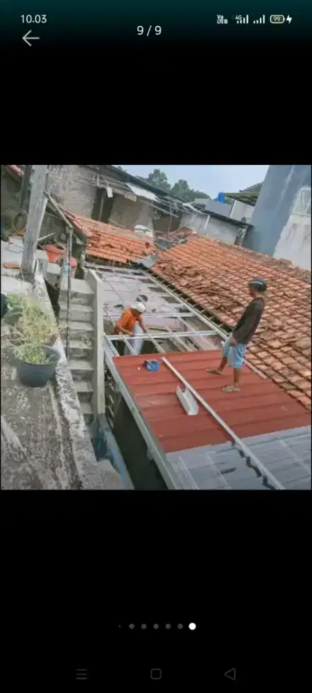 Atap bocor kanopi atap bajarigan terpasang dll bergaransi