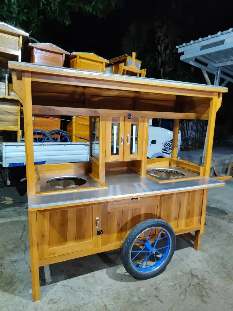 Jual Gerobak Angkringan, Bakso, Mie Ayam, Bubur, Sate, Soto, Pecel dll