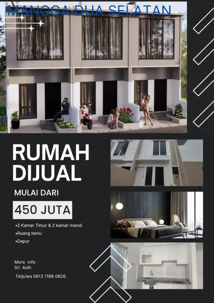 Dijual rumah murah meriah 2 lt 400 jt'an daerah manggabesar 13 jak-pus