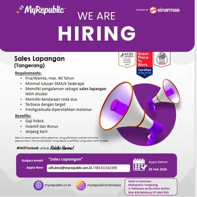 AE MyRepublic Tangerang