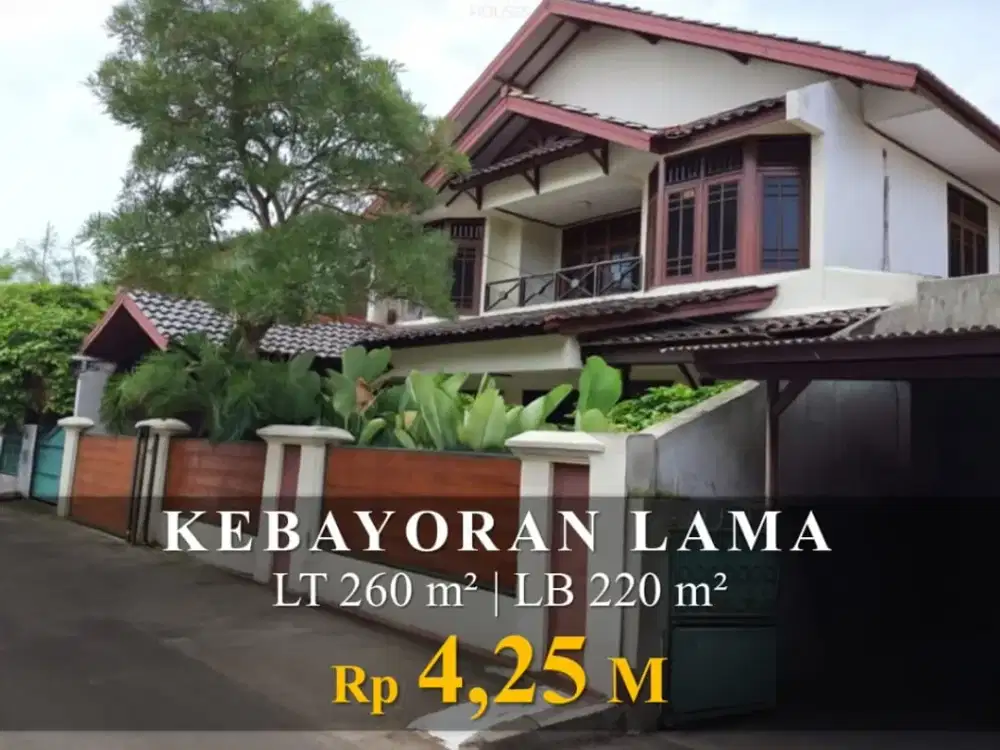 Turun Harga rumah siap huni kondisi bagus lokasi strategis kebayoran lama jakarta selatan