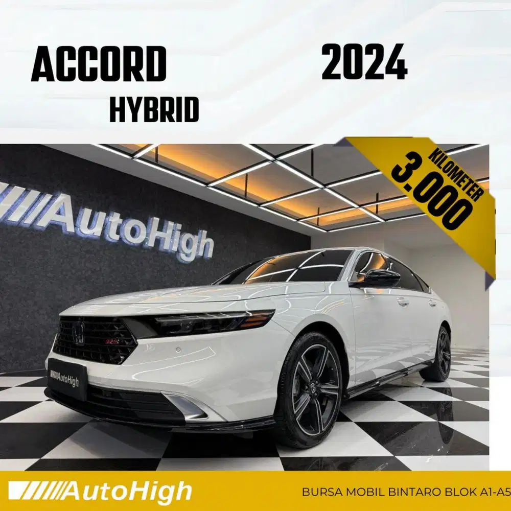 DP10% [Km3.000] Accord HEV RS Hybrid 2024 White Reg 2025 #AUTOHIGH