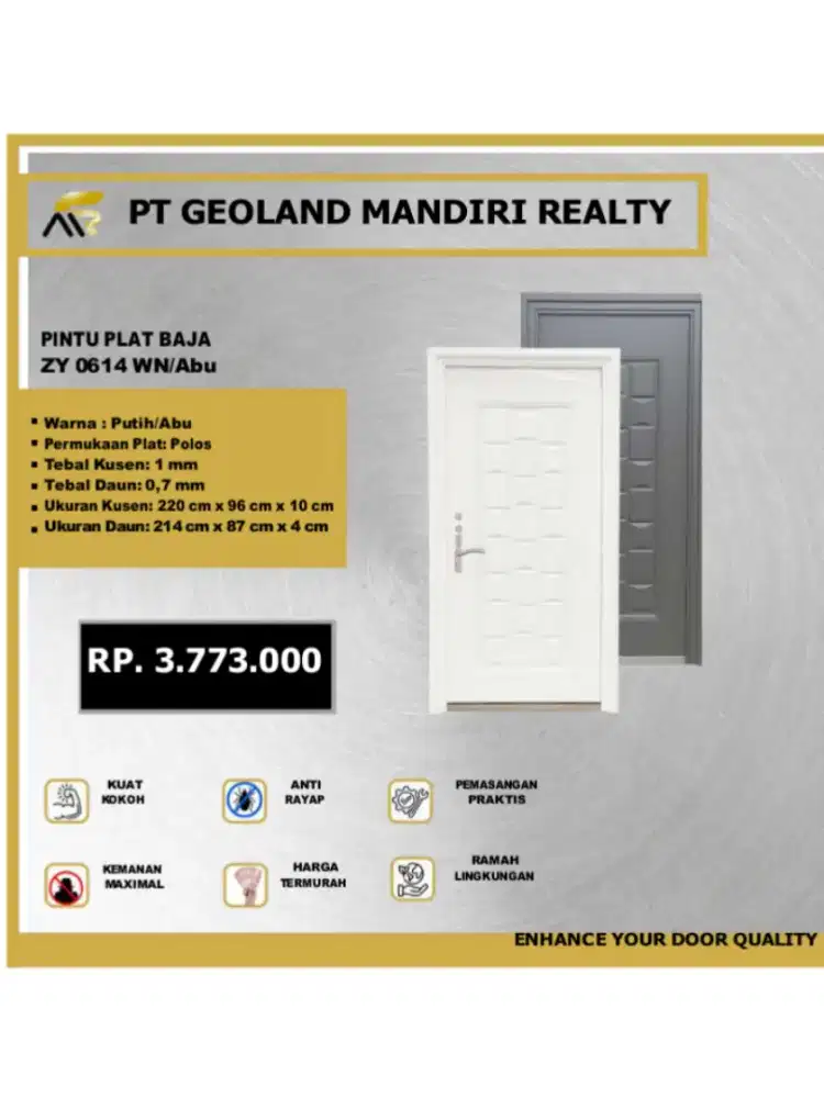 PINTU PLAT BAJA  ZY0614 WNABU