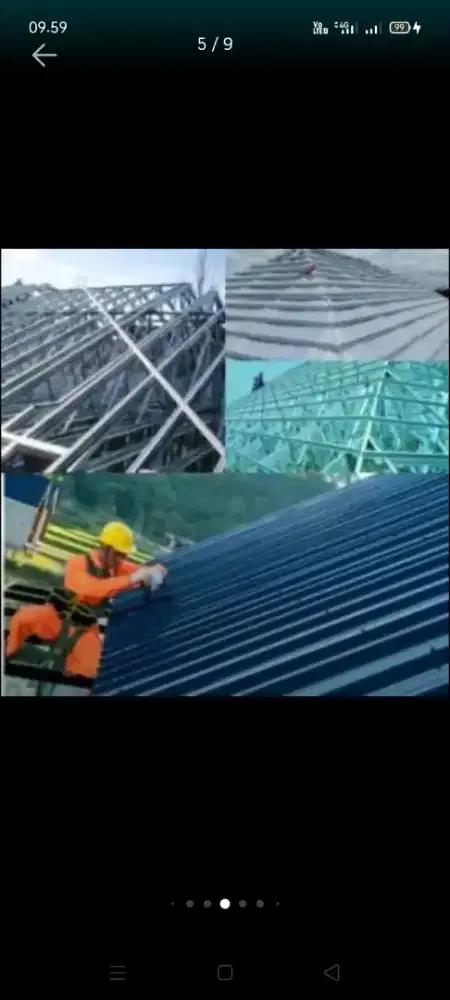 Atap bocor kanopi atap bajarigan terpasang dll bergaransi