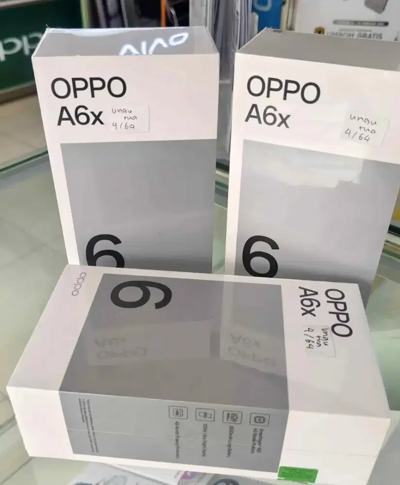 Oppo A6x 4+8/64gb baru segelbox spesial promo ramadhan