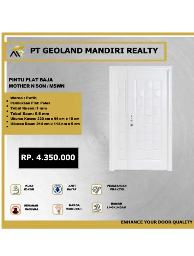 PINTU PLAT BAJU MOTHER N SON/MSWN