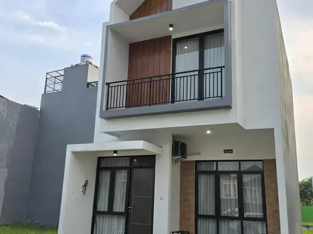 DISEWAKAN RUMAH BARU PAKUWON CITY Cluster Suvadiva Grand Island Modern, Desain Minimalis