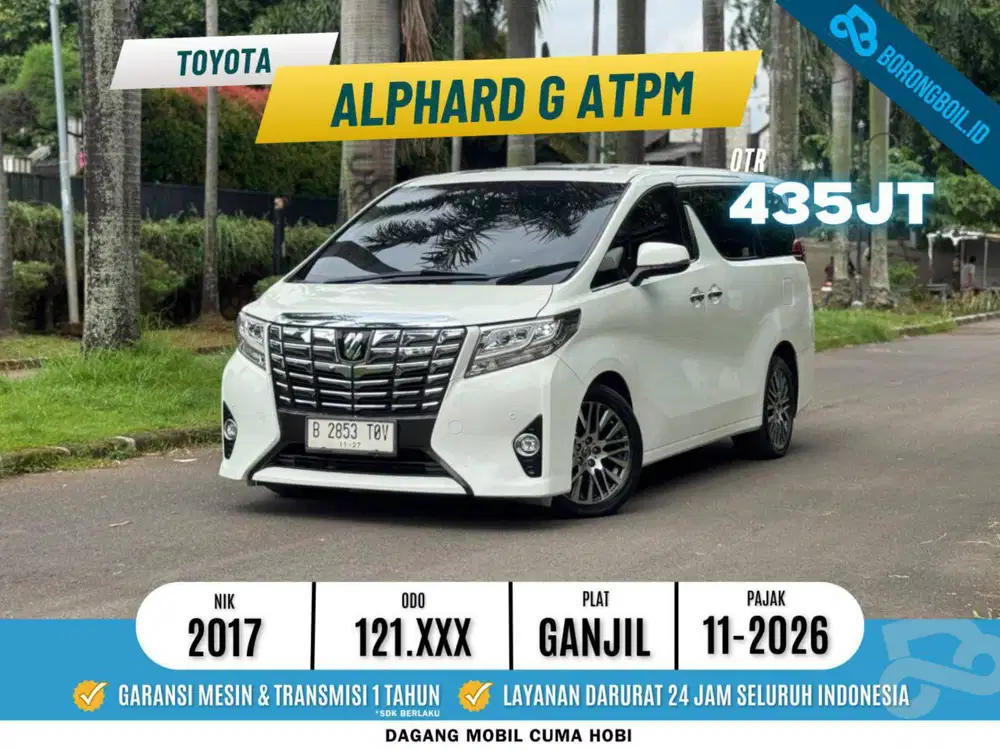 Toyota Alphard G ATPM 2017 Putih Metalik