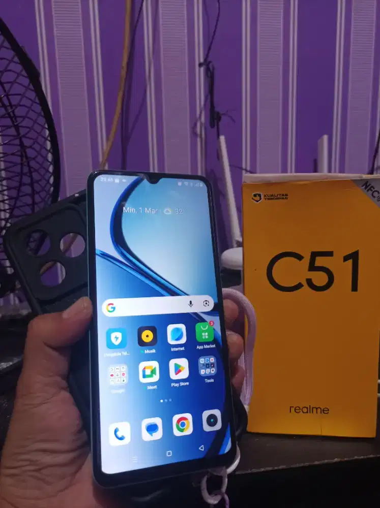 Hp realme c51 ram 4+8/64
