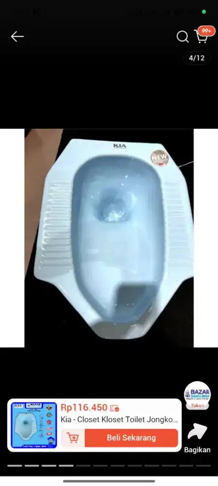 Kloset Jongkok merk KIA