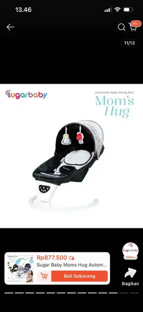 Sugar Baby Mom's Hug Baby Swing