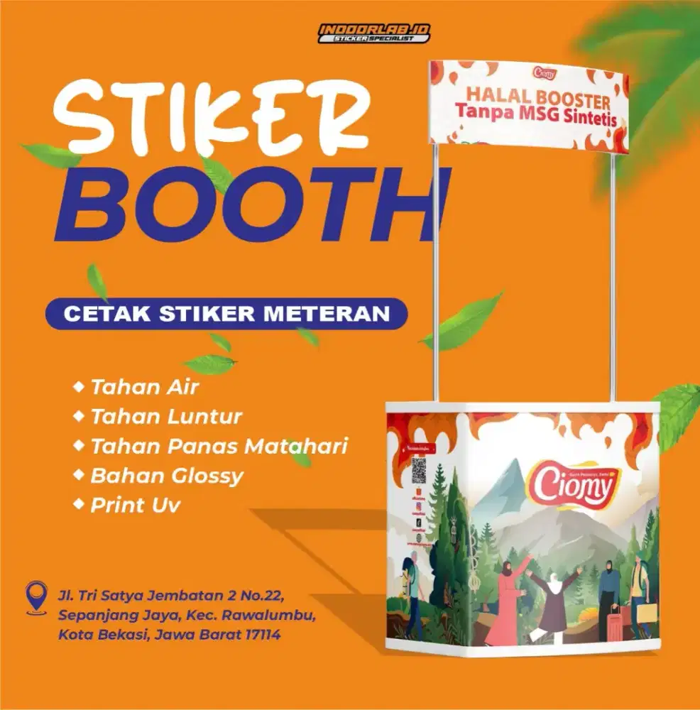 STIKER BOOTH GEROBAK